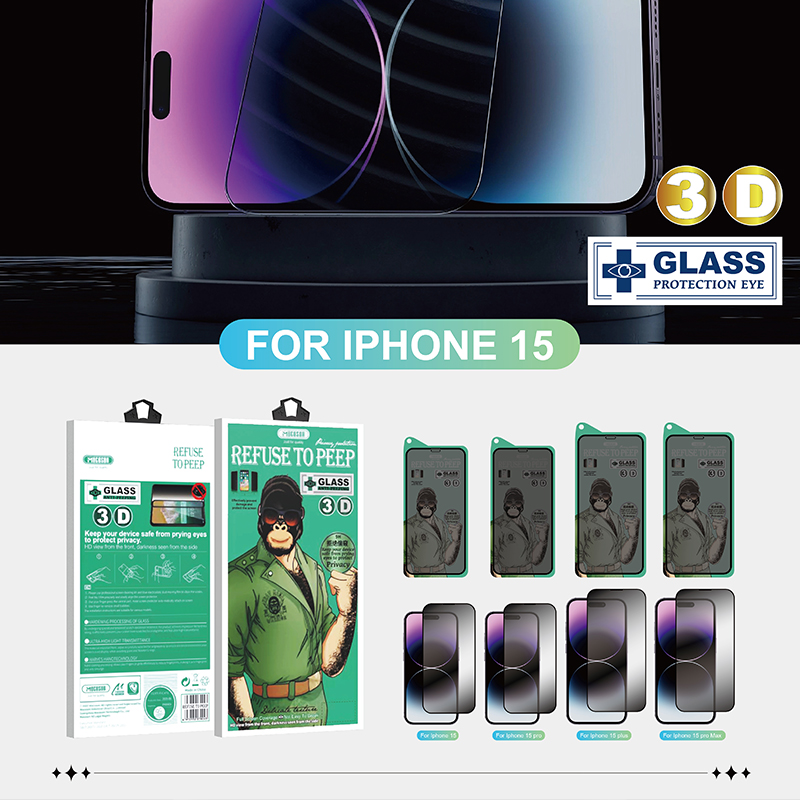 3D Privacy Tempered glass