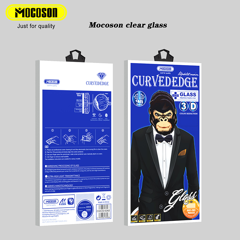 3D Clear  tempered glass