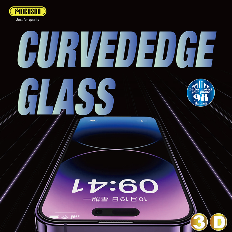 3D Clear  tempered glass